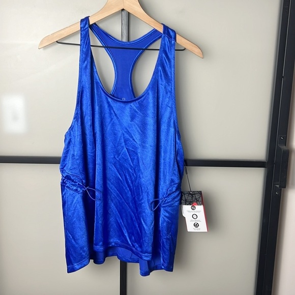 Spyder Tops Nwt Spyder Racerback Loose Tank Top Sz XL Blue Azurite - Picture 1 of 7